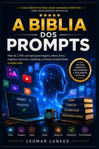 A Bíblia dos Prompts: O Guia Definitivo para Criar Comandos Perfeitos para Inteligência Artificial Linha editorial complementar: ENCICLOPÉDIA PRÁTICA cover