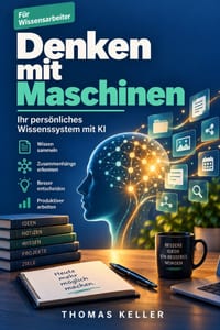 Denken mit Maschinen: Wie Sie mit künstlicher Intelligenz ein persönliches Wissenssystem aufbauen, das mitdenkt cover