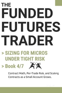 SIZING FOR MICROS UNDER TIGHT RISK (THE FUNDED FUTURES TRADER Book 4) cover