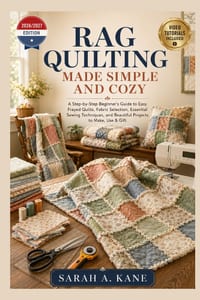Rag Quilting Made Simple and Cozy: A Step-by-Step Beginner's Guide to Easy Frayed Quilts, Fabric Selection, Essential Sewing Techniques, and Beautiful cover