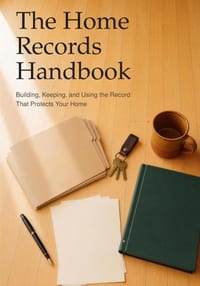 The Home Records Handbook: Building, Keeping, and Using the Record That Protects Your Home cover