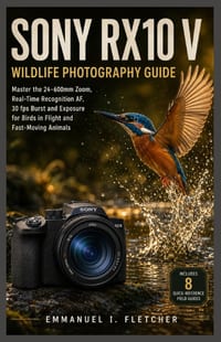 Sony RX10 V Wildlife Photography Guide: Master the 24-600mm Zoom, Real-Time Recognition AF, 30 fps Burst and Exposure for Birds in Flight and Fast-Mov cover