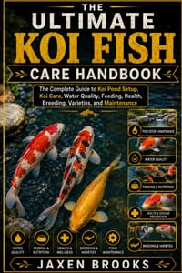 The Ultimate Koi Fish Care Handbook: The Complete Guide to Koi Pond Setup, Koi Care, Water Quality, Feeding, Health, Breeding, Varieties, and Maintena cover