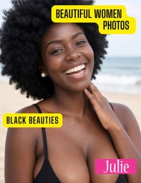 Beautiful Women Photos - Black Beauties: 50 Black American Women Portraits Images - Nude Images are not here cover