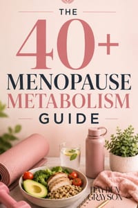 The 40+ Menopause Metabolism Guide: A Practical 12-Week Roadmap for Weight Management, High-Protein Nutrition, Strength Training, Blood Sugar Support, cover