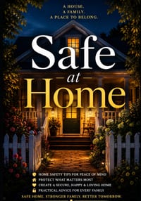Safe at Home: A Gripping Psychological Thriller of Family Secrets, Hidden Danger, and a Home That Isn't Safe cover