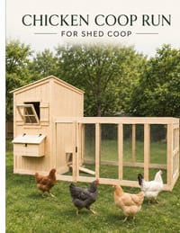 Chicken Coop Run: For Shed Coop cover