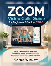 ZOOM Video Calls Guide for Beginners & Seniors 2026: Master Zoom Meetings, Video Calls, Scheduling, Screen Sharing, AI Features, and Online Communicat cover