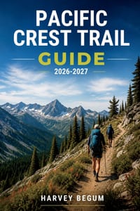 Pacific Crest Trail Guide 2026-2027: Section Hikes, Resupply Planning, Permit Info, and Elevation Profiles from Mexico to Canada cover
