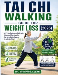 Tai CHI Walking Guide for Weight Loss (2026): A 21-Day Beginner's Guide with Illustrated Exercises for Fat Burn, Better Balance & Arthritis Relief cover