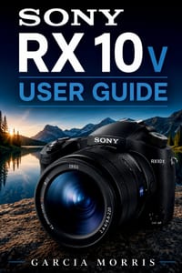 Sony Rx10 V User Guide: A Practical Beginner Friendly Manual To Camera Setup, Controls Creative Photography, Video Recording, Focus Settings, File Man cover