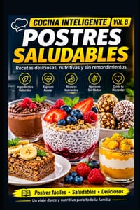 Cocina Inteligente Vol 8: POSTRES SALUDABLES: Un manual práctico para preparar postres deliciosos, sencillos y más equilibrados, con instrucciones cla cover
