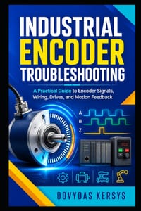 Industrial Encoder Troubleshooting: A Practical Guide to Diagnosing Encoder Signals, Wiring, Mechanical Faults, PLC Inputs, Drives, and Motion Feedbac cover