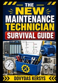 The New Maintenance Technician Survival Guide: A Practical First-Year Guide to Troubleshooting, Electrical Controls, PLCs, Motors, Pneumatics, Hydraul cover