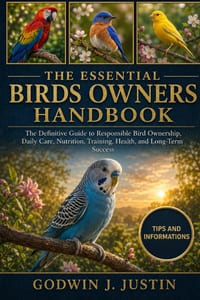 The Essential Birds Owners Handbook: The Definitive Guide to Responsible Bird Ownership, Daily Care, Nutrition, Training, Health, and Long-Term Succes cover