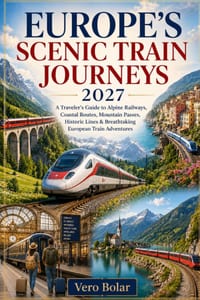 Europe's Scenic Train Journeys 2027: A Traveler's Guide to Alpine Railways, Coastal Routes, Mountain Passes, Historic Lines & Breathtaking European Tr cover
