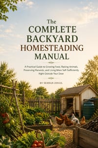 The Complete Backyard Homesteading Manual: Grow Your Own Food, Raise Animals, and Build a More Self-Sufficient Home with Simple, Affordable Systems Th cover