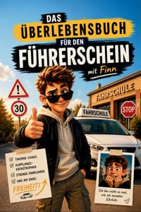 Das Überlebensbuch für den Führerschein: Das lustige Geschenk für Fahrschüler und Fahranfänger - Fahrschule, Fahrstunden, Theorieprüfung und Fahrprüfu cover