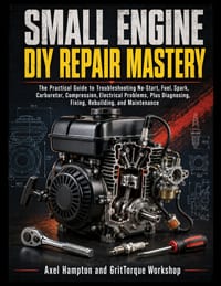 Small Engine DIY Repair Mastery: The Practical Guide to Troubleshooting No-Start, Fuel, Spark, Carburetor, Compression, Electrical Problems, Plus Diag cover