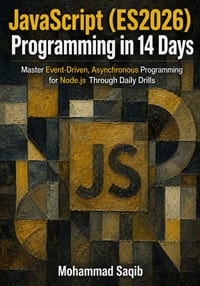 JavaScript (ES2026) Programming in 14 Days: Master Event-Driven, Asynchronous Programming for Node.js Through Daily Drills cover