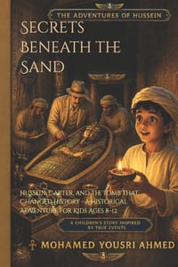 Secrets Beneath the Sand: Hussein, Carter, and the Tomb That Changed History - A Historical Adventure for Kids Ages 8-12 cover