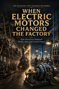 When Electric Motors Changed the Factory: How Electricity Replaced Shafts, Belts and Central Power cover