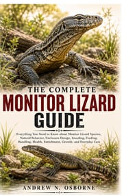 The Complete Monitor Lizard Guide: Everything You Need to Know about Monitor Lizard Species, Natural Behavior, Enclosure Design, breeding, Feeding, Ha cover