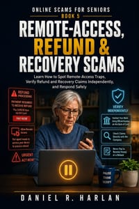 Remote-Access, Refund & Recovery Scams: Learn How to Spot Remote-Access Traps, Verify Refund and Recovery Claims Independently, and Respond Safely cover
