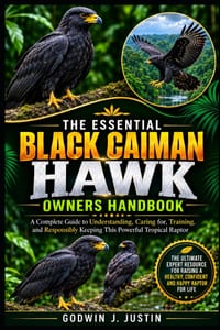 The Essential Black Caiman Hawk Owners Handbook: A Complete Guide to Understanding, Caring for, Training, and Responsibly Keeping This Powerful Tropic cover