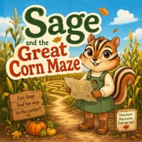 Sage and the Great Corn Maze: A Clever Story About Finding Your Way Through a Corn Maze, for Kids Ages 5-8 cover