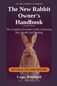 The New Rabbit Owner's Handbook: A Complete First-Year Guide to Housing, Hay, Health, and Bonding - With a Built-In Care Record for Weight, Appetite, cover