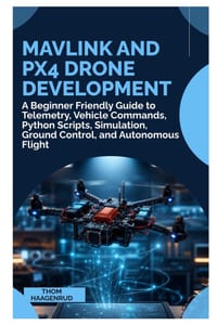 MAVLink and PX4 Drone Development: A Beginner Friendly Guide to Telemetry, Vehicle Commands, Python Scripts, Simulation, Ground Control, and Autonomou cover