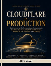 Cloudflare in Production: Build Secure, High-Performance Web Infrastructure with Cloudflare Zero Trust, CDN, WAF, DDoS Protection, Workers, R2, D1, Te cover