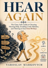 Hear Again: The Clear, Safe Guide to Choosing Hearing Help, Avoiding Costly Mistakes, and Thriving in Your First 90 Days cover