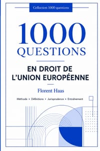 1000 questions en droit de l'union européenne cover