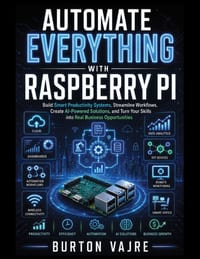 Automate Everything with Raspberry Pi: Build Smart Productivity Systems, Streamline Workflows, Create AI-Powered Solutions, and Turn Your Skills into cover