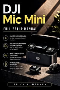 DJI Mic Mini Full Setup Manual: Master Wireless Audio, Smartphone and Camera Setup, Noise Cancellation, and Better Voice Recording cover