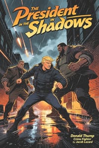 The President in The Shadows Donald Thump Crime Fighter cover