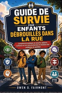 Guide de Survie Pour Enfants Débrouillés Dans La Rue: Compétences pratiques en sécurité, vigilance, confiance en soi, prise de décision et résolution cover