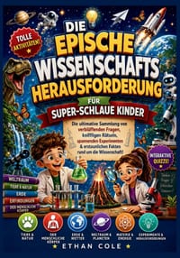 Die Epische Wissenschafts-Challenge Für Superschlaue Kinder: Die ultimative Sammlung verblüffender Fragen, kniffliger Rätsel, spannender Experimente & cover