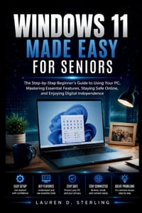 Windows 11 Made Easy For Seniors: The Step-by-Step Beginner's Guide to Using Your PC, Mastering Essential Features, Staying Safe Online, and Enjoying cover