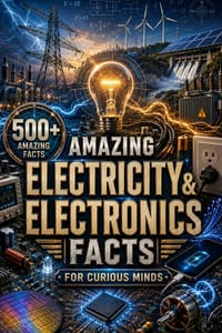 Amazing Electricity & Electronics Facts for Curious Minds: 500+ Fun & Surprising Facts About Electricity, Electronics, Circuits, Batteries, Inventions cover