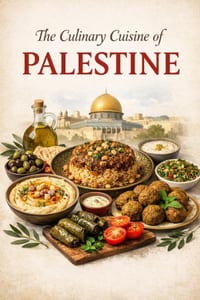 The Culinary Cuisine of Palestine A Journey Through Palestinian Food, Heritage, and Tradition cover
