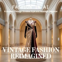 Vintage Fashion Reimagined: A Journey Through Timeless Style and Nostalgic Elegance cover