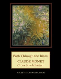 Path Through the Irises: Claude Monet Cross Stitch Pattern cover