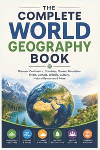 The Complete World Geography Book: Discover Continents, Countries, Oceans, Mountains, Rivers, Climate, Wildlife, Culture, Natural Resources & More cover