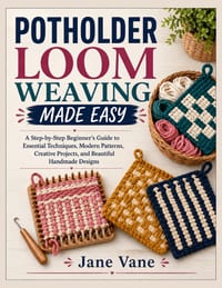 Potholder Loom Weaving Made Easy: A Step-by-Step Beginner's Guide to Essential Techniques, Modern Patterns, Creative Projects, and Beautiful Handmade cover