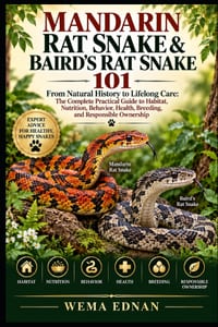 Mandarin Rat Snake & Baird's Rat Snake 101: From Natural History to Lifelong Care: The Complete Practical Guide to Habitat, Nutrition, Behavior, Healt cover