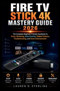 Fire TV Stick 4K Mastery Guide 2026: The Complete Beginner-Friendly Handbook to Setup, Streaming, Alexa Controls, Hidden Features, Troubleshooting, an cover