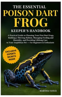 The Essential Poison Dart Frog Keeper's Handbook: A Practical Guide to Choosing Your First Dart Frogs, Building a Thriving Habitat, Managing Feeding a cover